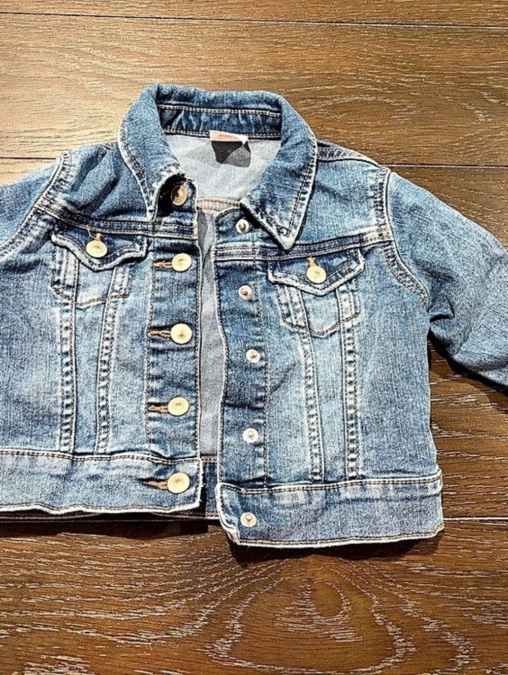 Wonder Nation Toddler Denim Jacket Girls 12M Blue